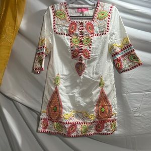 MO-KA Colorful Embroidery throughout the dress, Size S